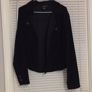 Black velvet button up shirt/cover shirt
